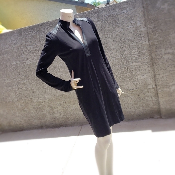 ROBERTO CAVALLI Leather Detail DRESS‎ - Picture 1 of 8